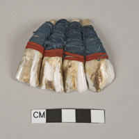 Neck ornaments of carabao teeth