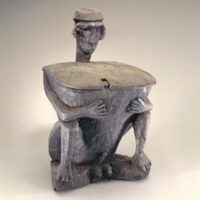 Seated Guardian Figure With Ritual Box (Punamham)