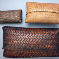 Wallets of creeping bamboo (outer bark layer)