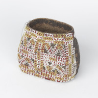 Woman's Small Side Beaded Basket