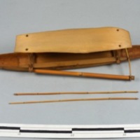 Model of double outrigger boat