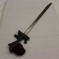 Sword with scabbard (missing)