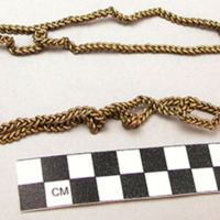 Brass chain necklace