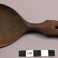 Carved wooden spoon