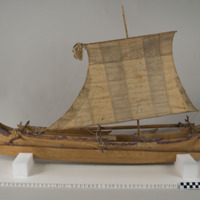 Model of sailing boat