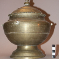 Brass urn and cover