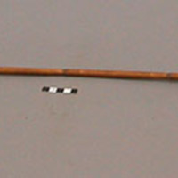 Pointed wooden spear - hooked point