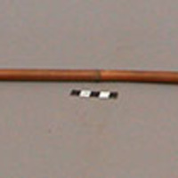 Pointed wooden spear - large point attached to smaller point