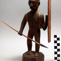 House ornaments, warrior with spear