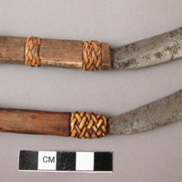 Basket-maker's knives for stripping rattan